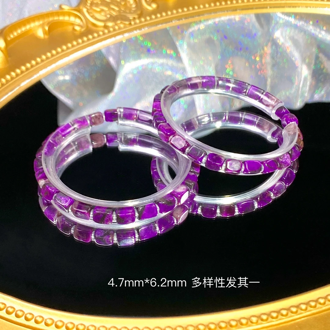 潮生石丨舒俱来魔方素手串/4.7mm*6.2mm/多样性发其一/C02007