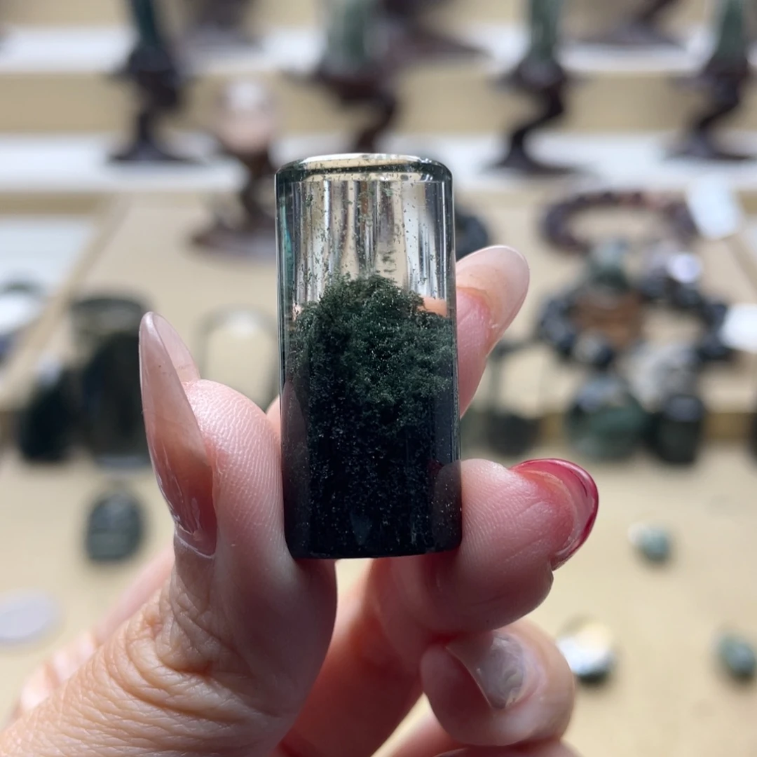未镶嵌水晶颈饰绿幽灵吊坠