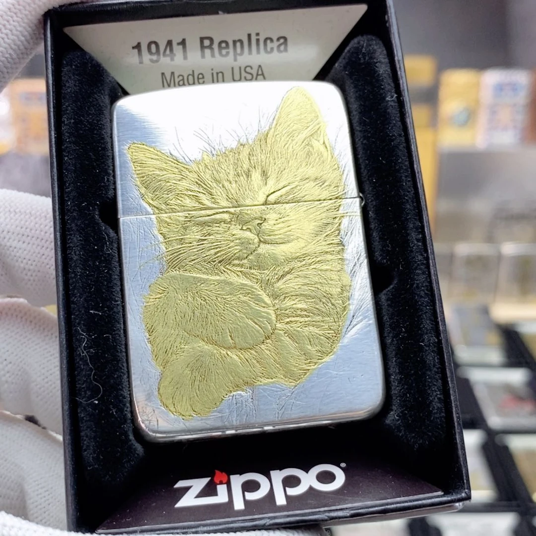 【闪购商品】铜建1941镀银鎏金睡猫