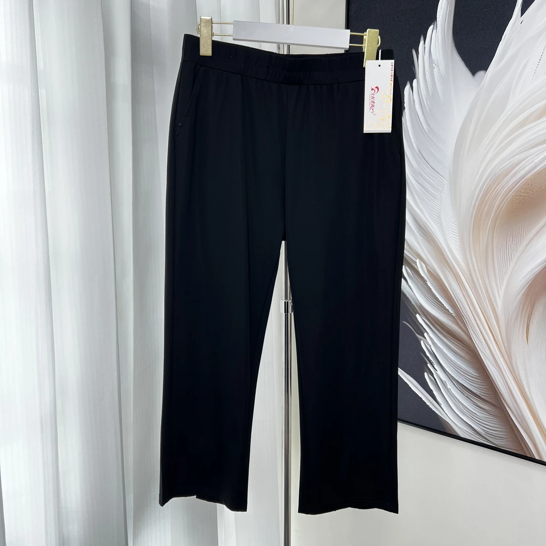 【女权贵族】T夏季女士休闲微喇九分裤-3661