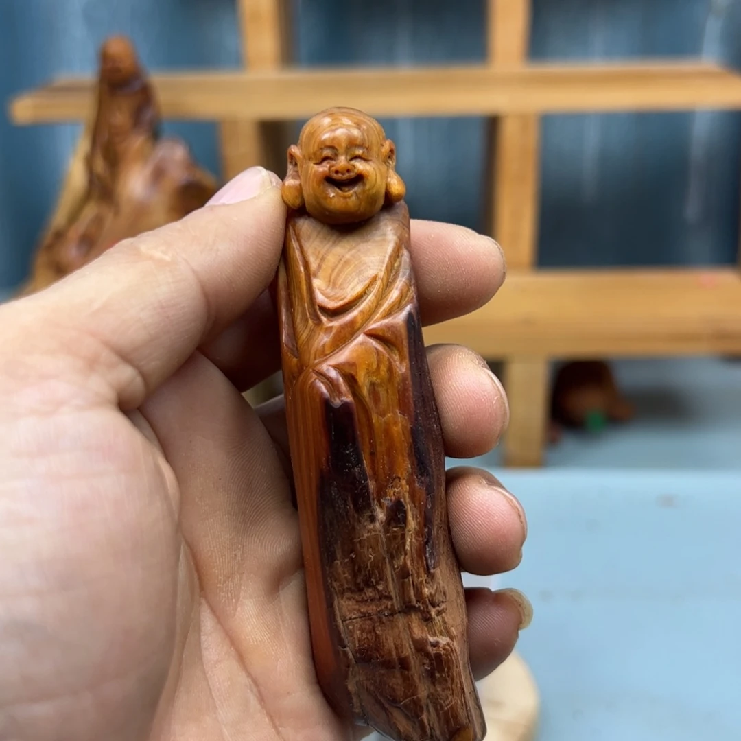 用***5木崖柏木摆件手把件