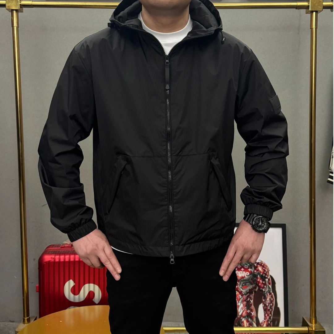 2025春季新款欧货男士休闲时尚连帽夹克3030