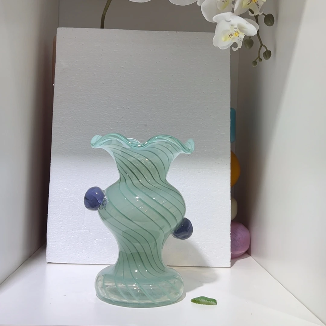 琉璃纯手工制作工艺品高20，内口径5