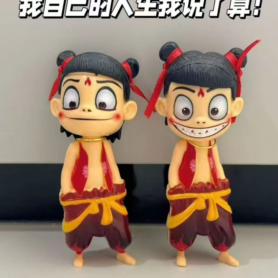 哪吒公仔玩具装饰摆件可摇头饰品公仔