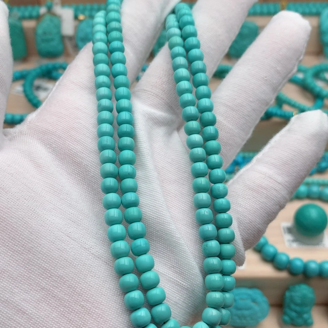 绿松石未镶嵌珠宝奇石5.3mm