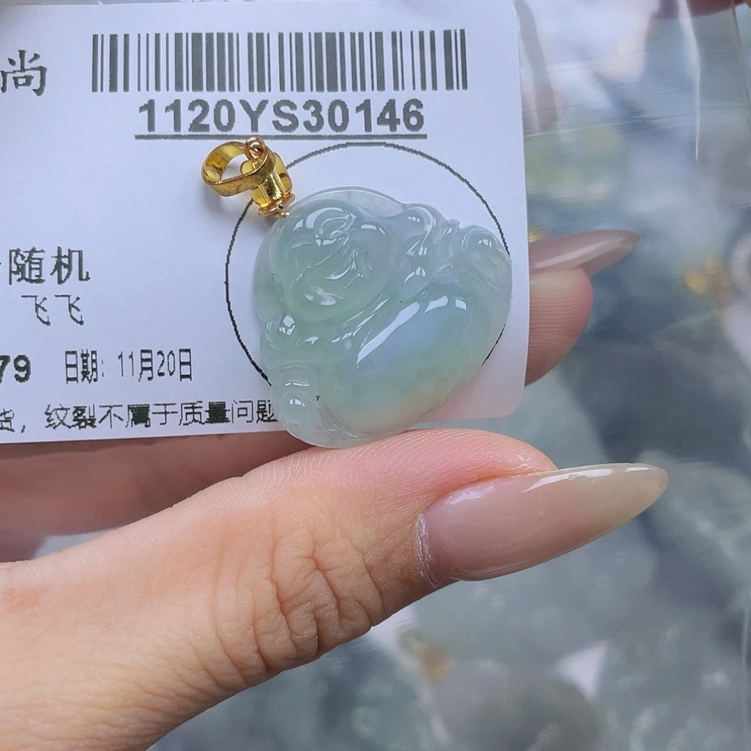 翡翠未镶嵌吊坠(不含链)