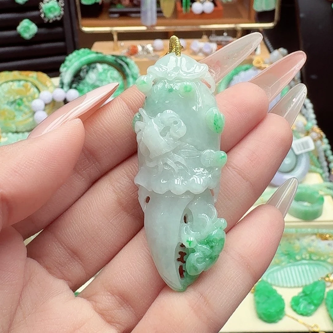 颈饰未镶嵌翡翠翡翠吊坠