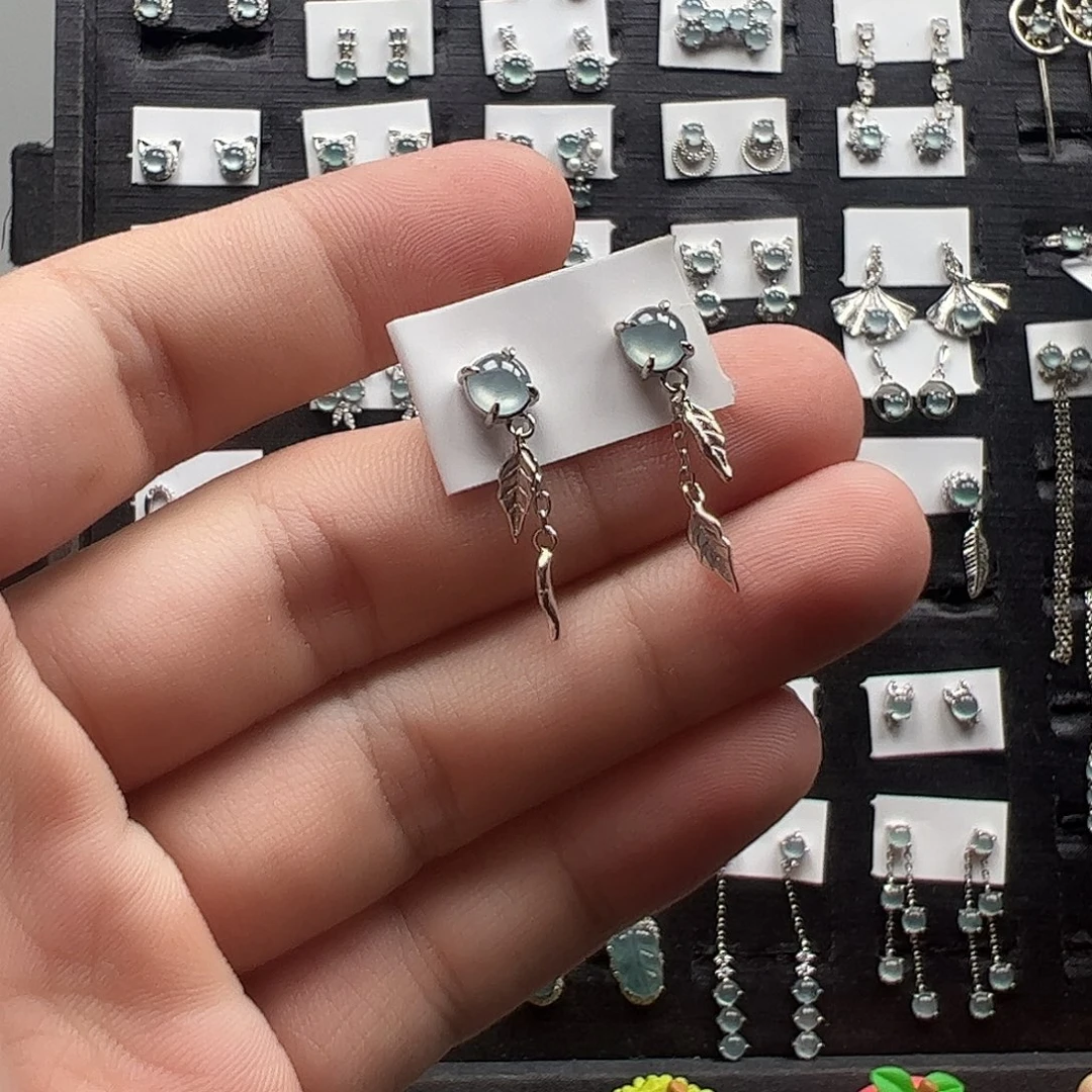 ʷ***菜翡翠银S925镶嵌手链不退不换