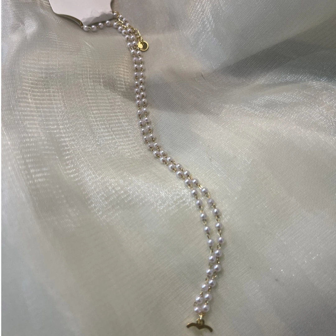 合金仿珍珠项链 SS758轻奢个性百搭项链