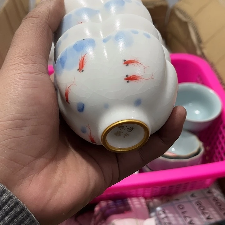 冰***花茶具默认微瑕瓷器、茶具、壶、摆件，介意勿拍