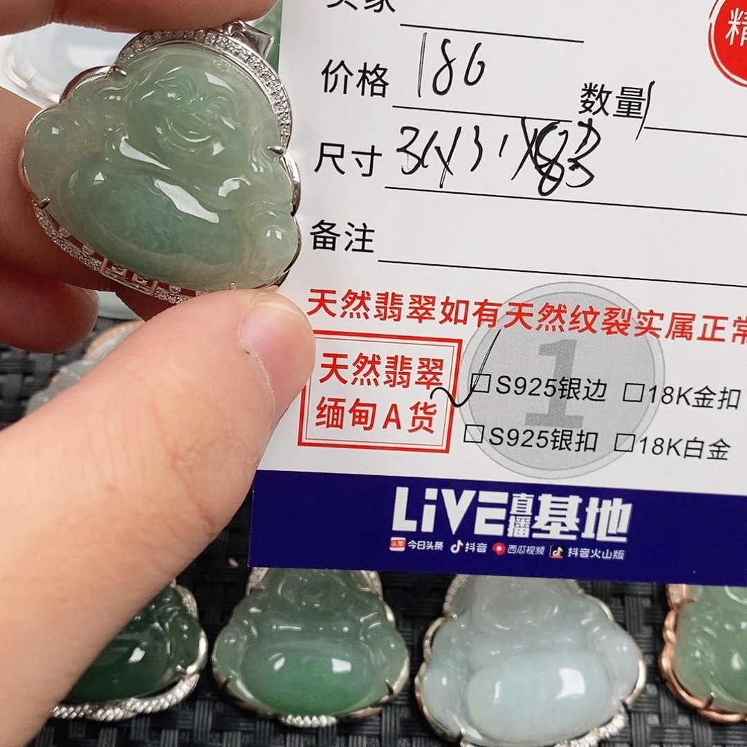 翡翠银S925镶嵌颈饰