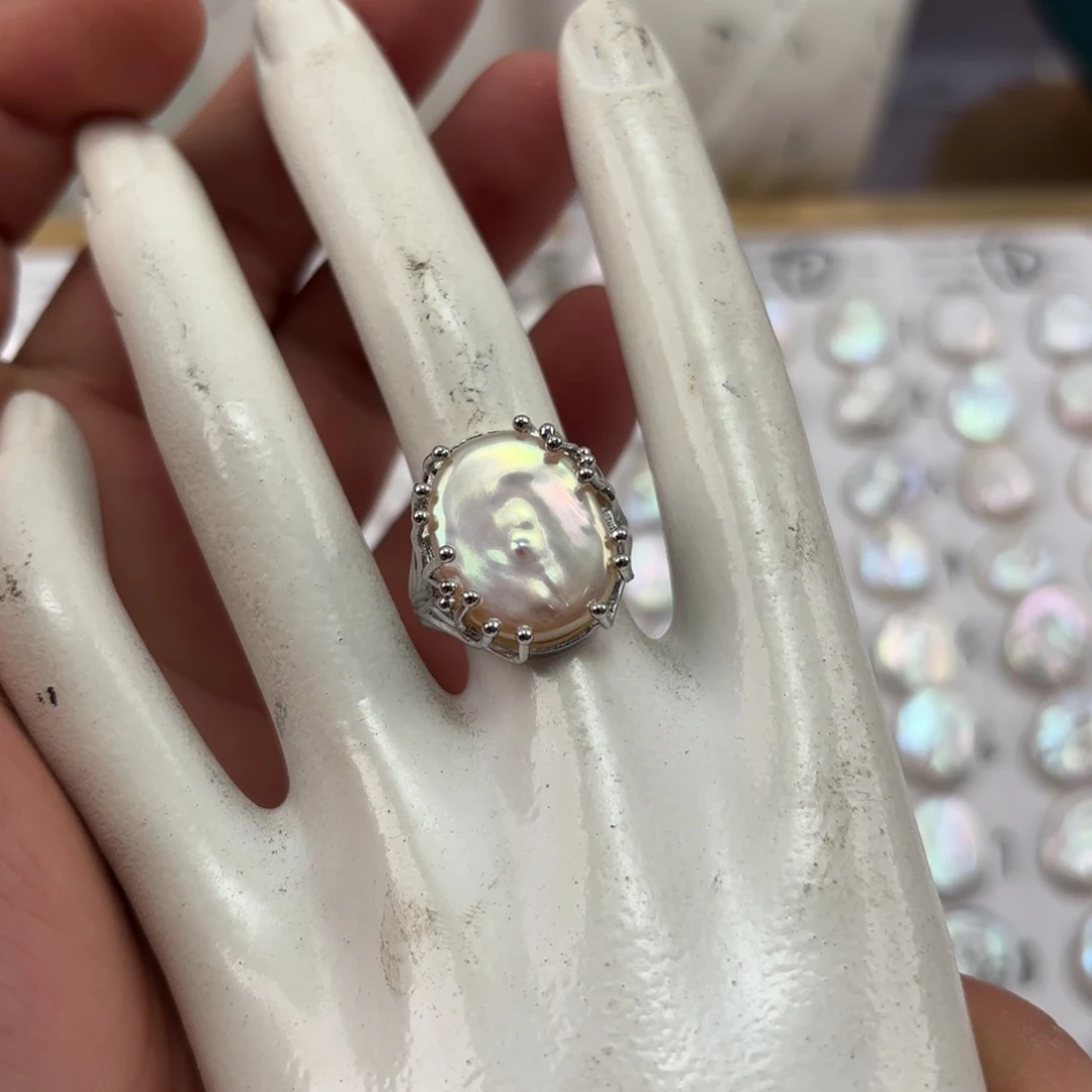 戒指未镶嵌淡水珍珠