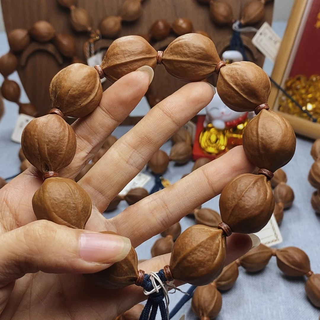 沙***驼橄榄核手串梅林铁核2125