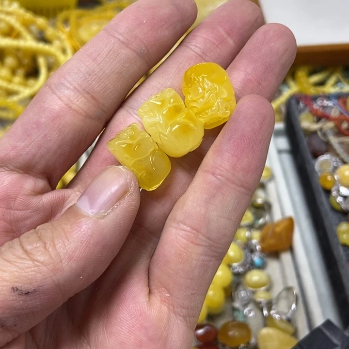 裸石蜜蜡未镶嵌多样性发货其一