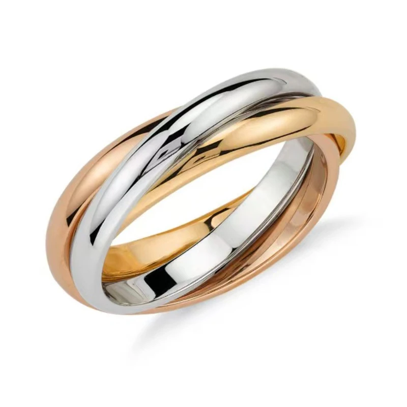 合金戒指 J113 经典三环戒指（颖宝）