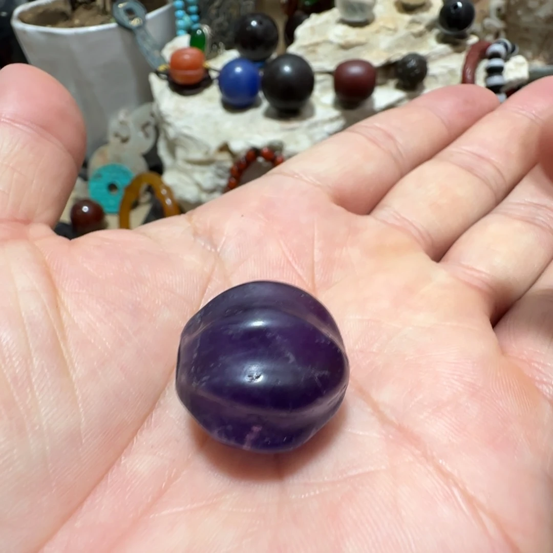 紫晶颈饰未镶嵌瓜珠珠子手串珠子手串珠子