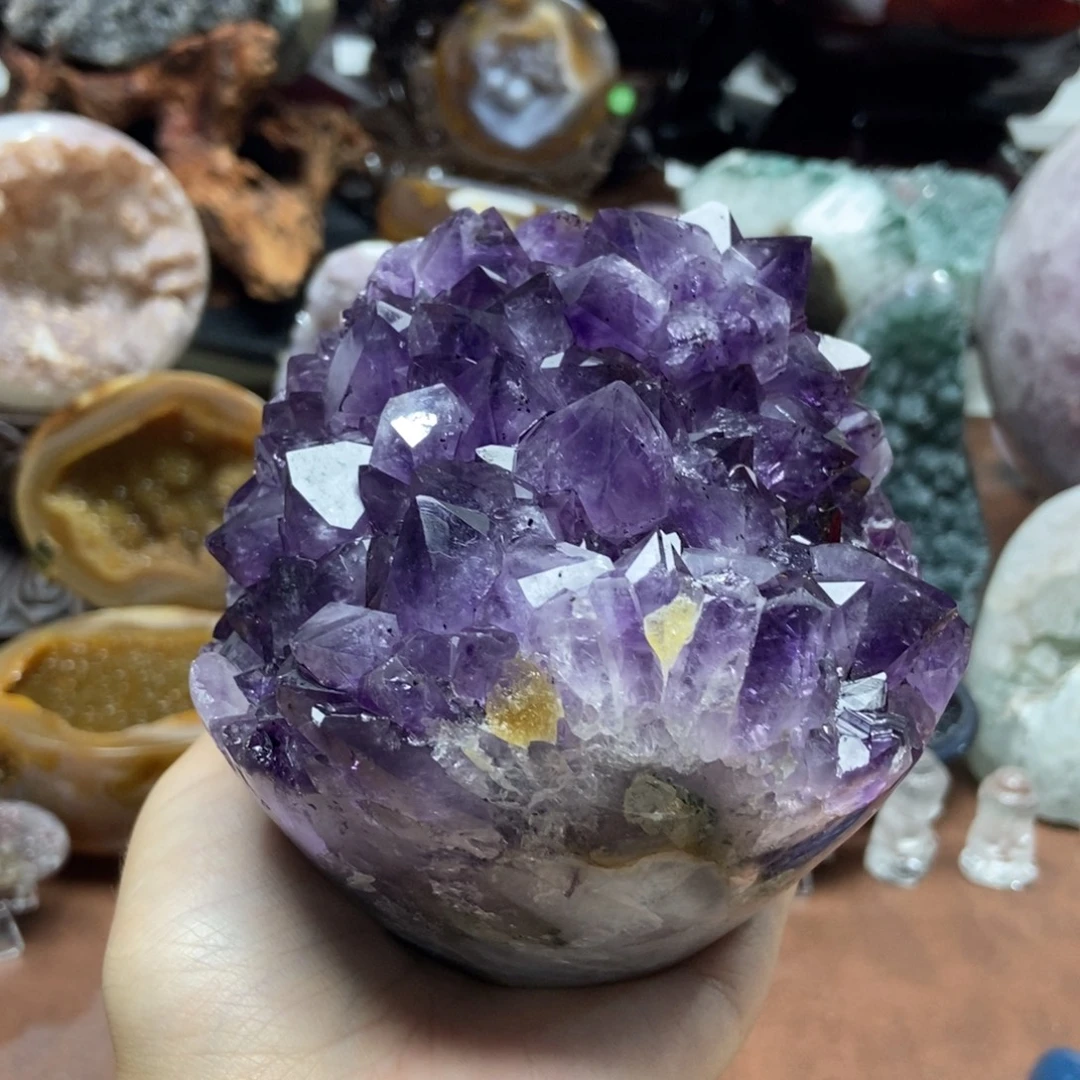 紫晶摆件未镶嵌水晶