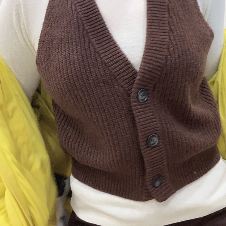 真两件套咖色白色韩版