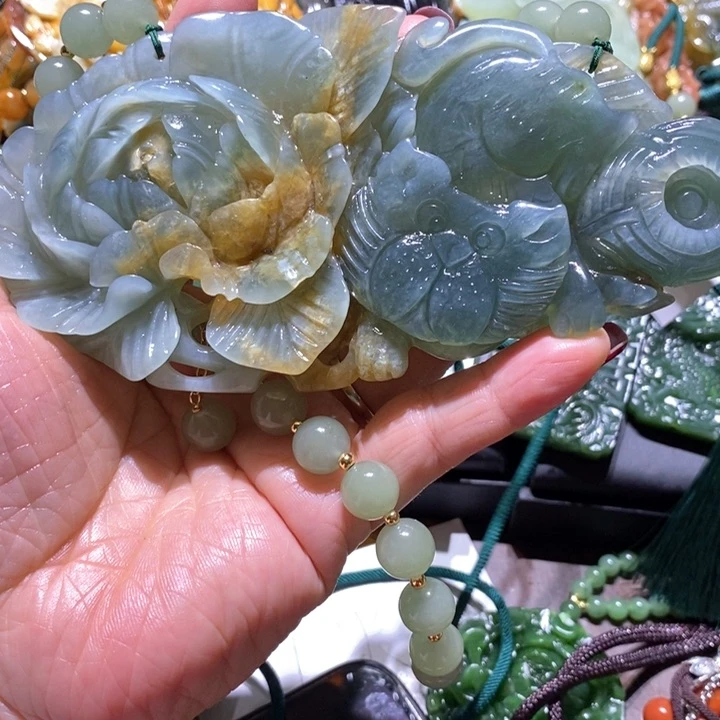 岫玉毛衣链未镶嵌