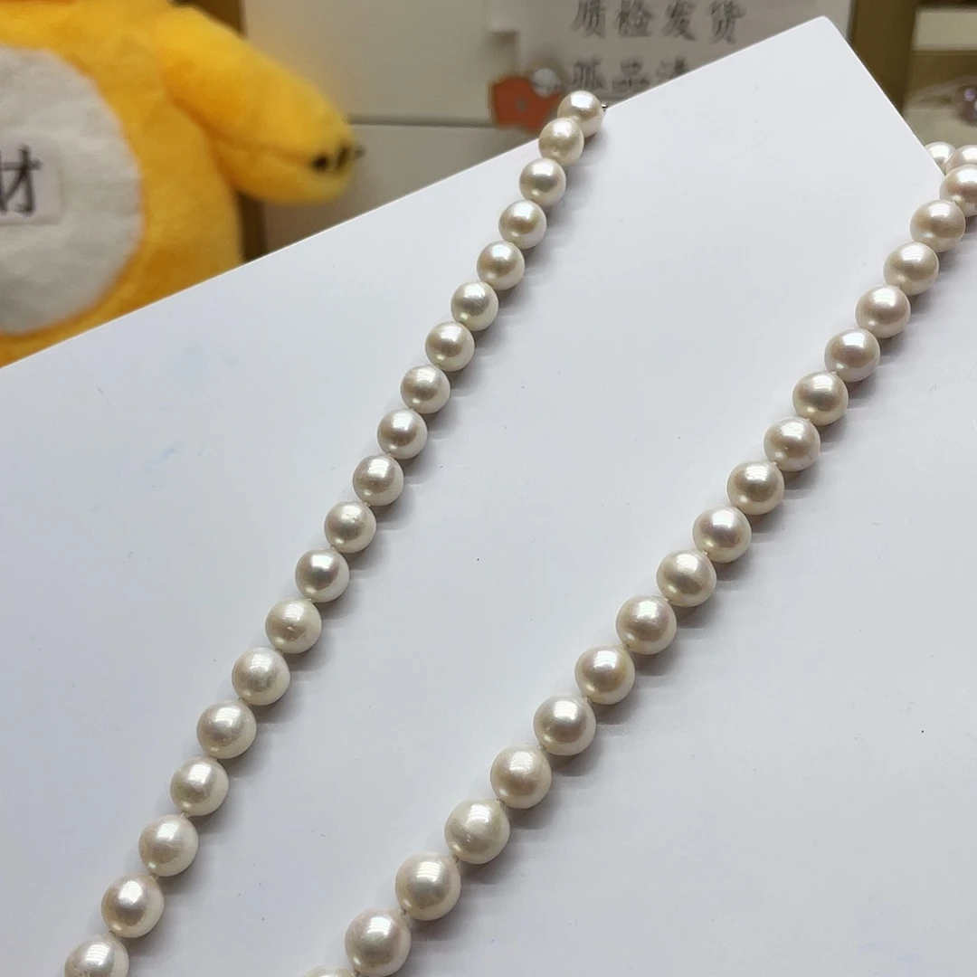 淡水珍珠银S925镶嵌颈饰