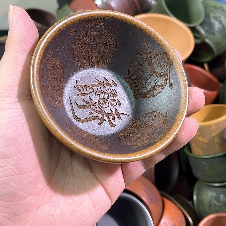 茶杯紫砂全手工紫砂主人杯