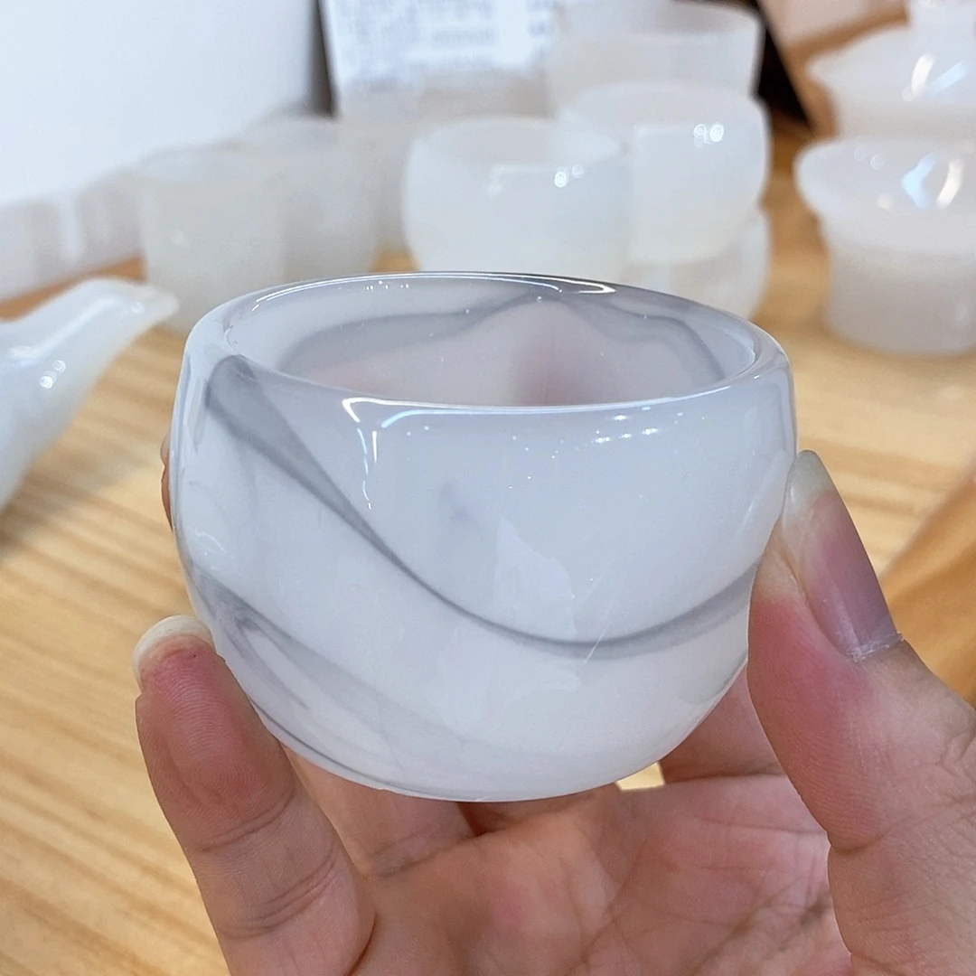 手工艺品琉璃水墨客杯