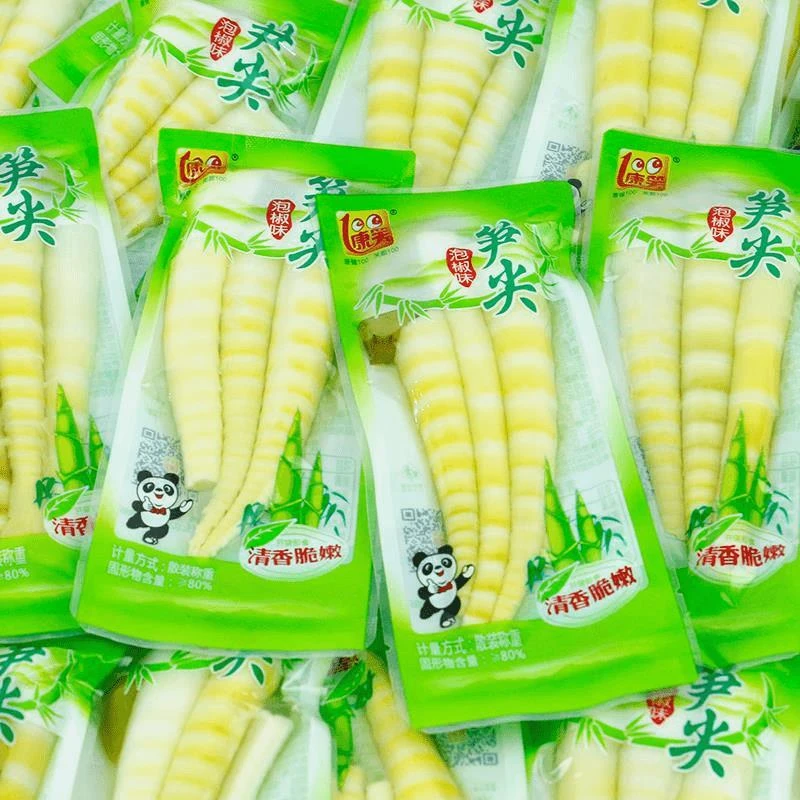 康笑泡椒笋尖泡椒味新鲜竹笋脆笋野山椒味散装零食小包装零食