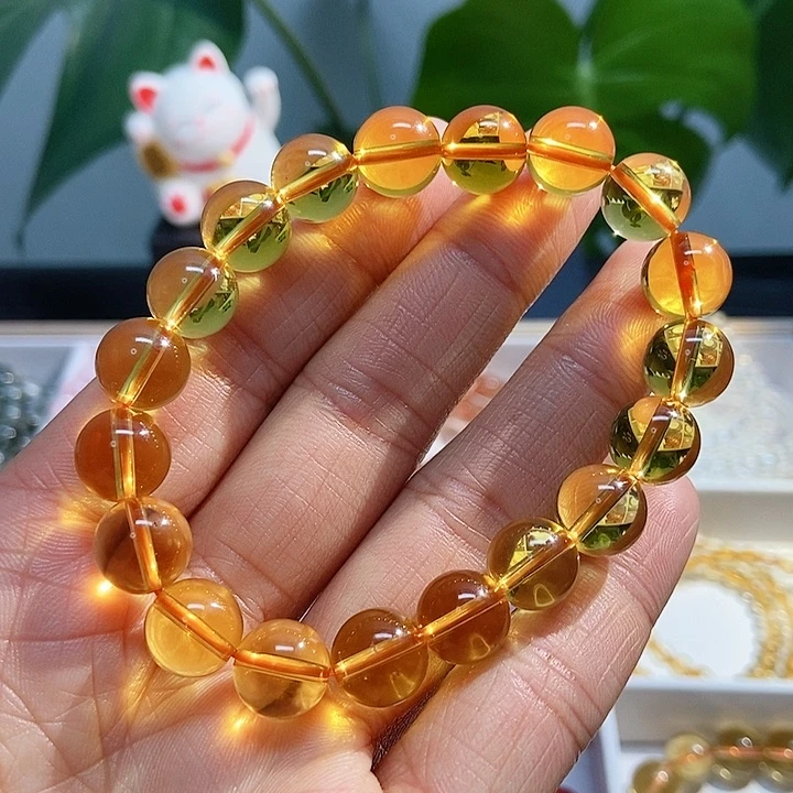 水晶手链未镶嵌黄水晶