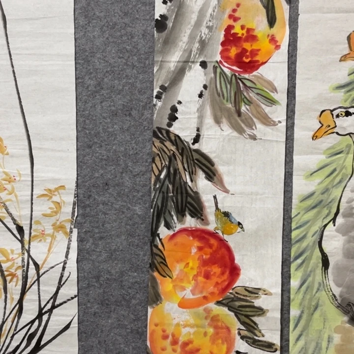 用***3带灯款大鱼书画艺术作品
