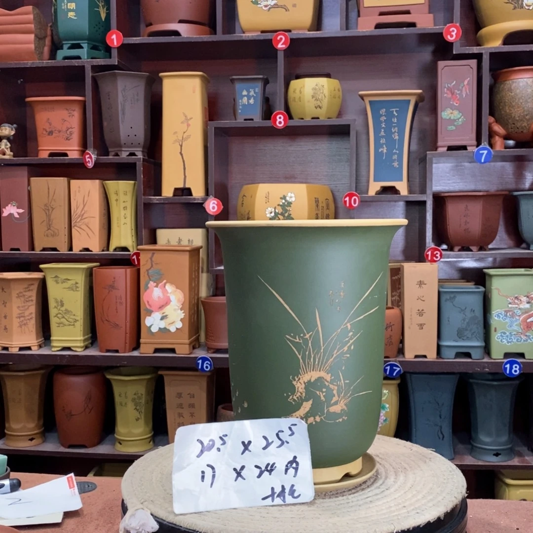 紫砂艺术紫砂花盆