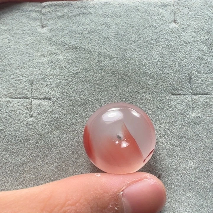 南红玛瑙天然原矿平安扣未镶嵌