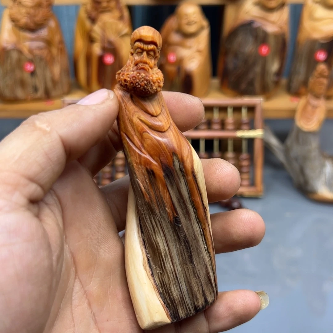 水***3木崖柏木摆件手把件