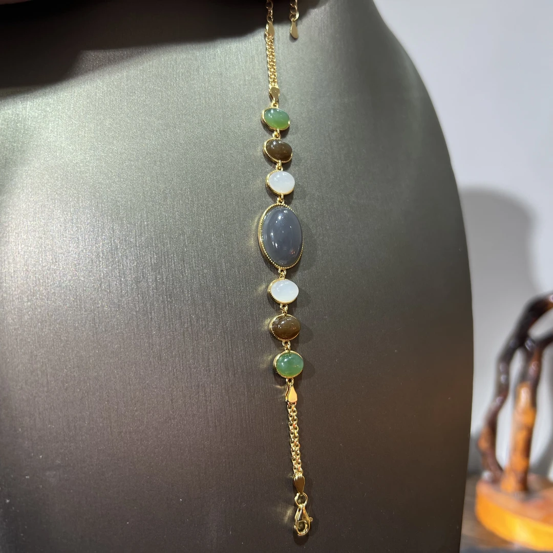 s925和田玉多宝手串 KT24073032