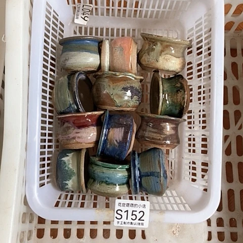 紫砂花盆152微瑕品口径4到5左右