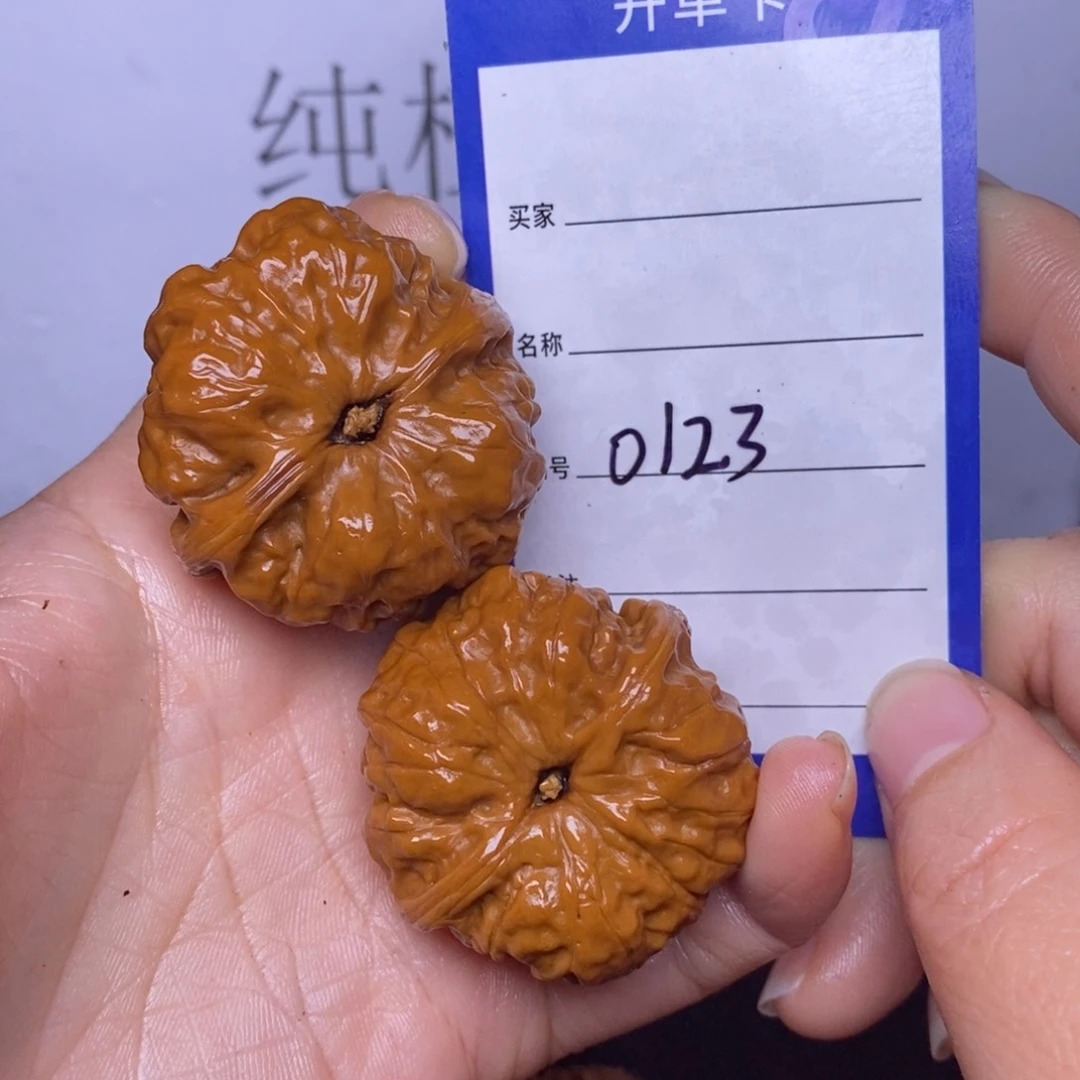 文玩核桃把件0123/38.5蛤蟆头返油