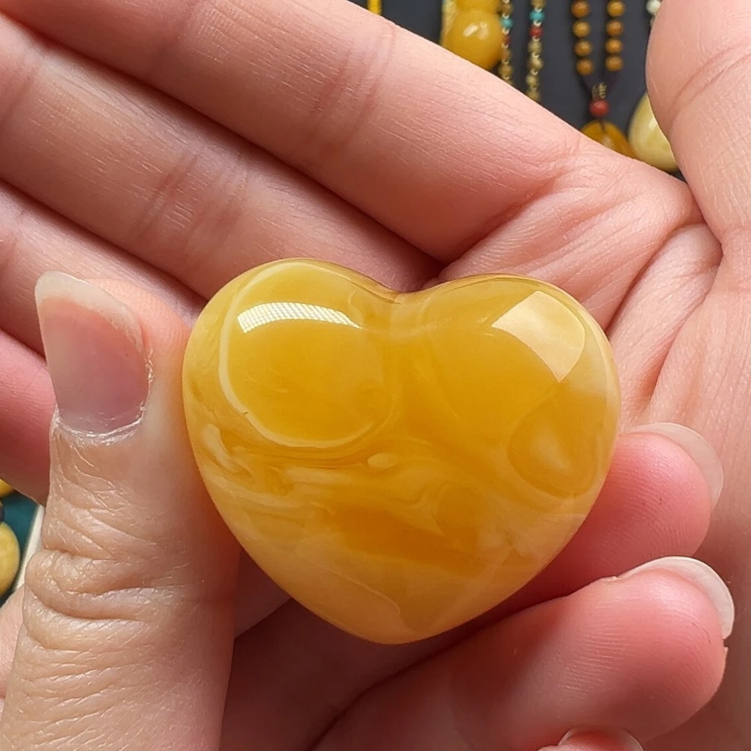 蜜蜡颈饰未镶嵌美*蜜蜡