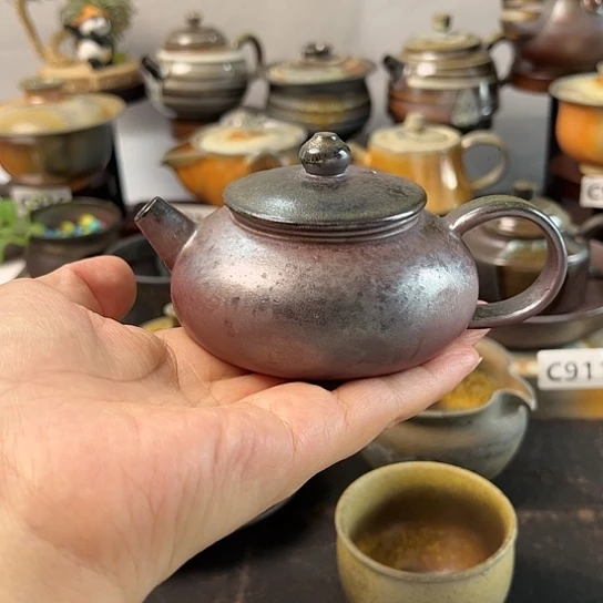 夜**蛙柴烧茶具柴烧茶具