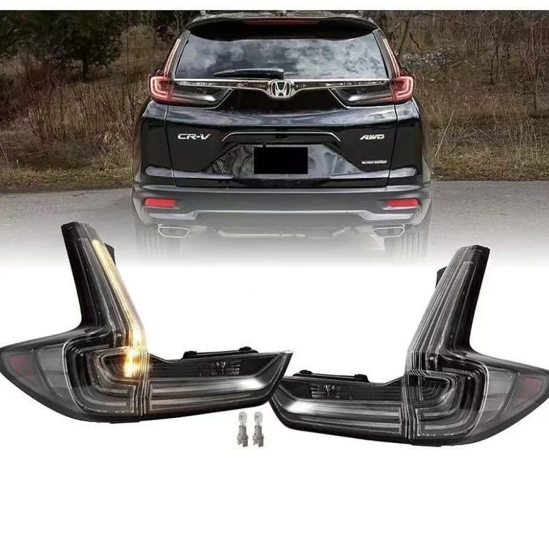 适用于2017-2022 Honda CR-V透明白底尾灯17-22本田CRV白底尾灯