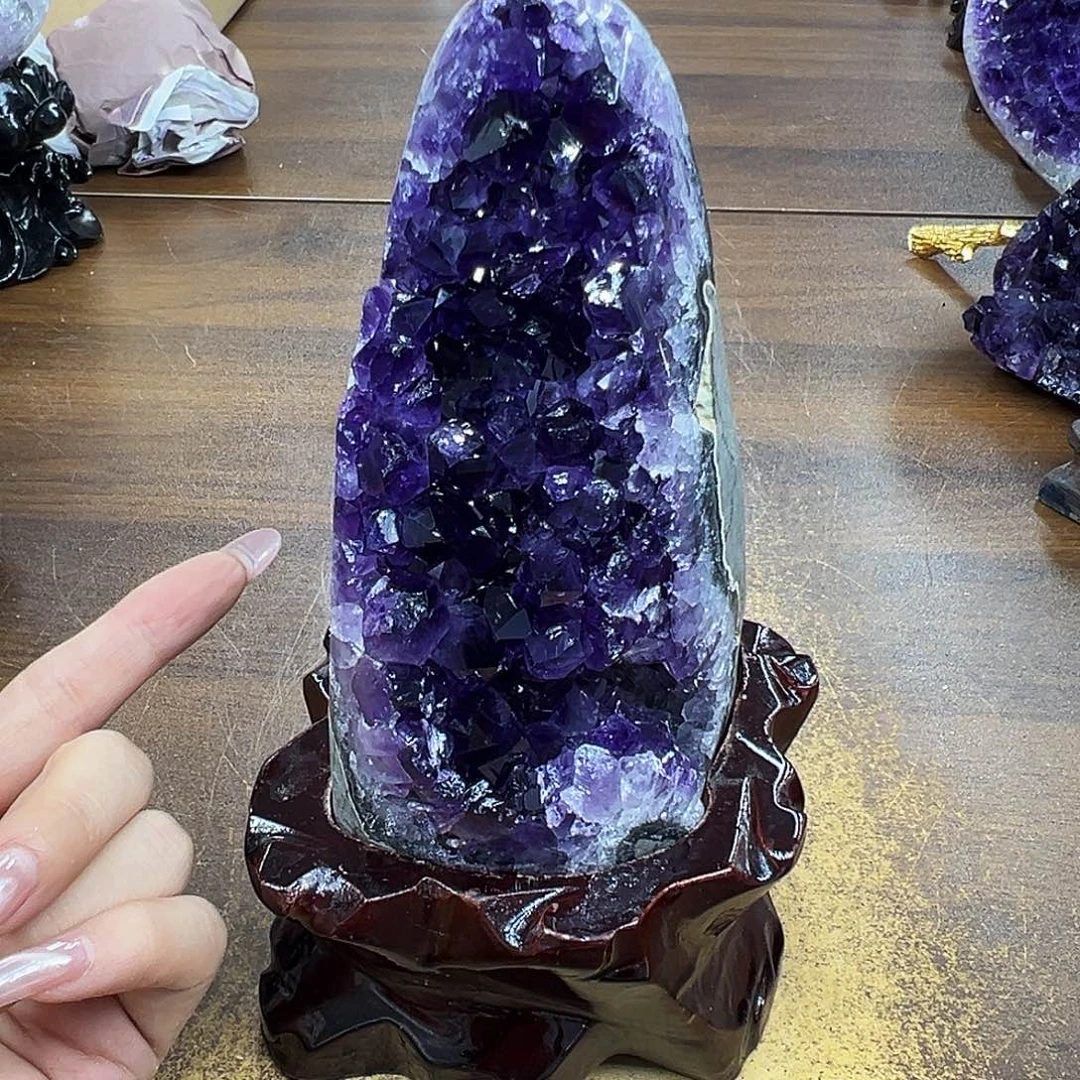 紫晶摆件未镶嵌晶体