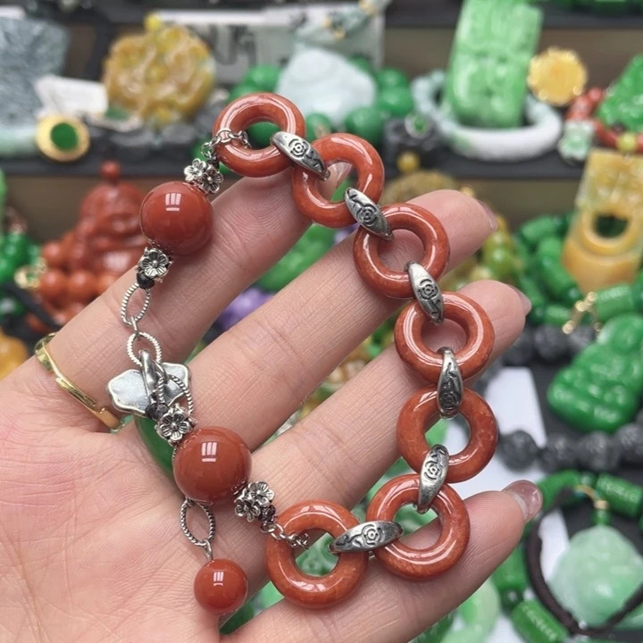 翡翠未镶嵌手链手链26