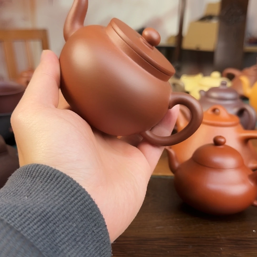 紫砂茶壶健健康康快快乐乐