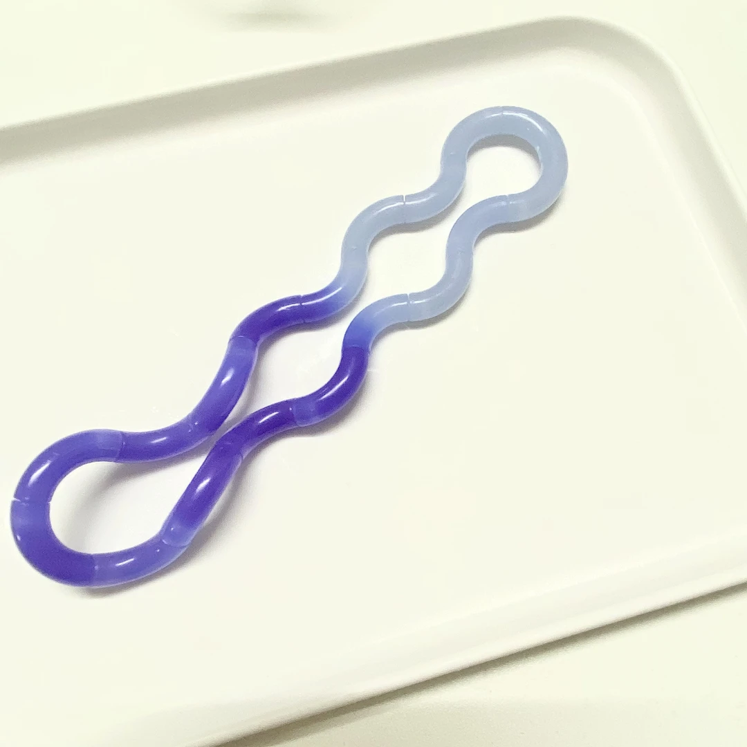 新色紫蝶铁磺温变扭扭乐宇宙同款感温变色解压玩具ADHD专注力训练