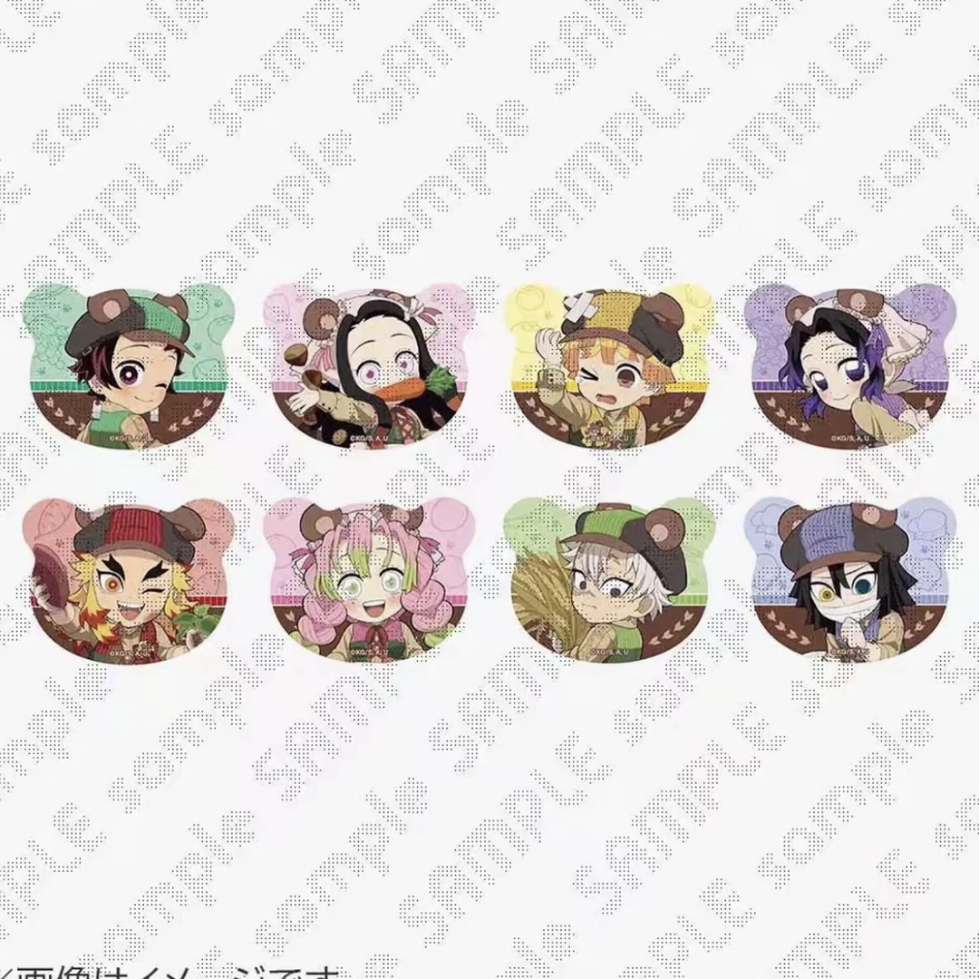 【月半拆盒国现】鬼灭之刃熊耳吧唧 盲盒 默认代拆