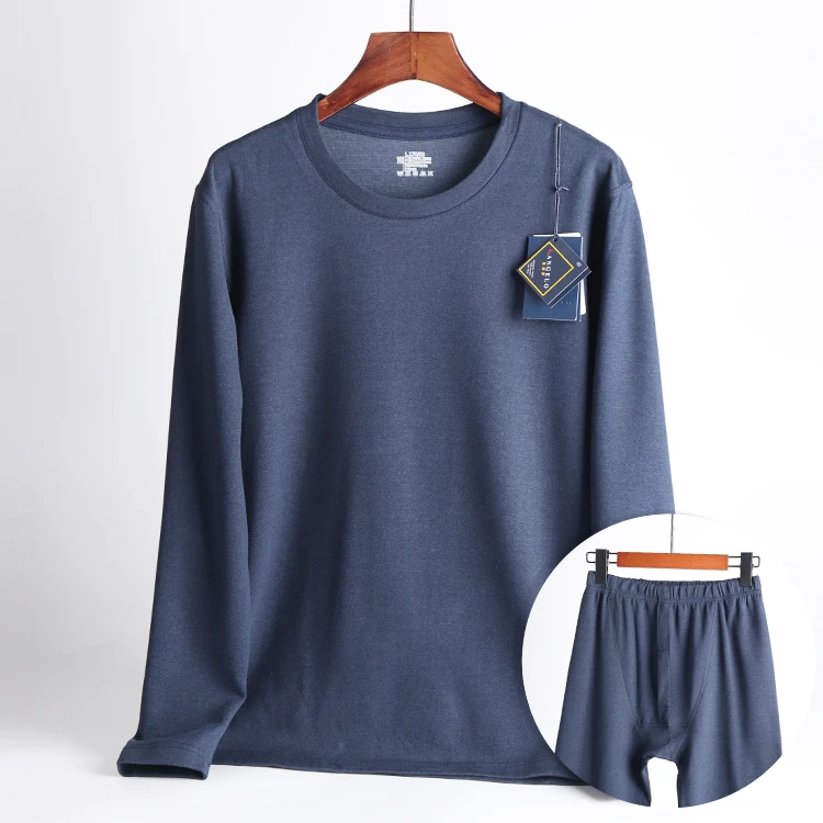 【鸡骨头圆刺绣】男士复合面料亲肤保暖长裤