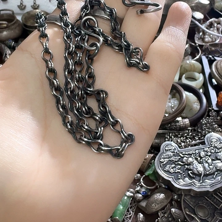 白***家足银项链一条漂亮