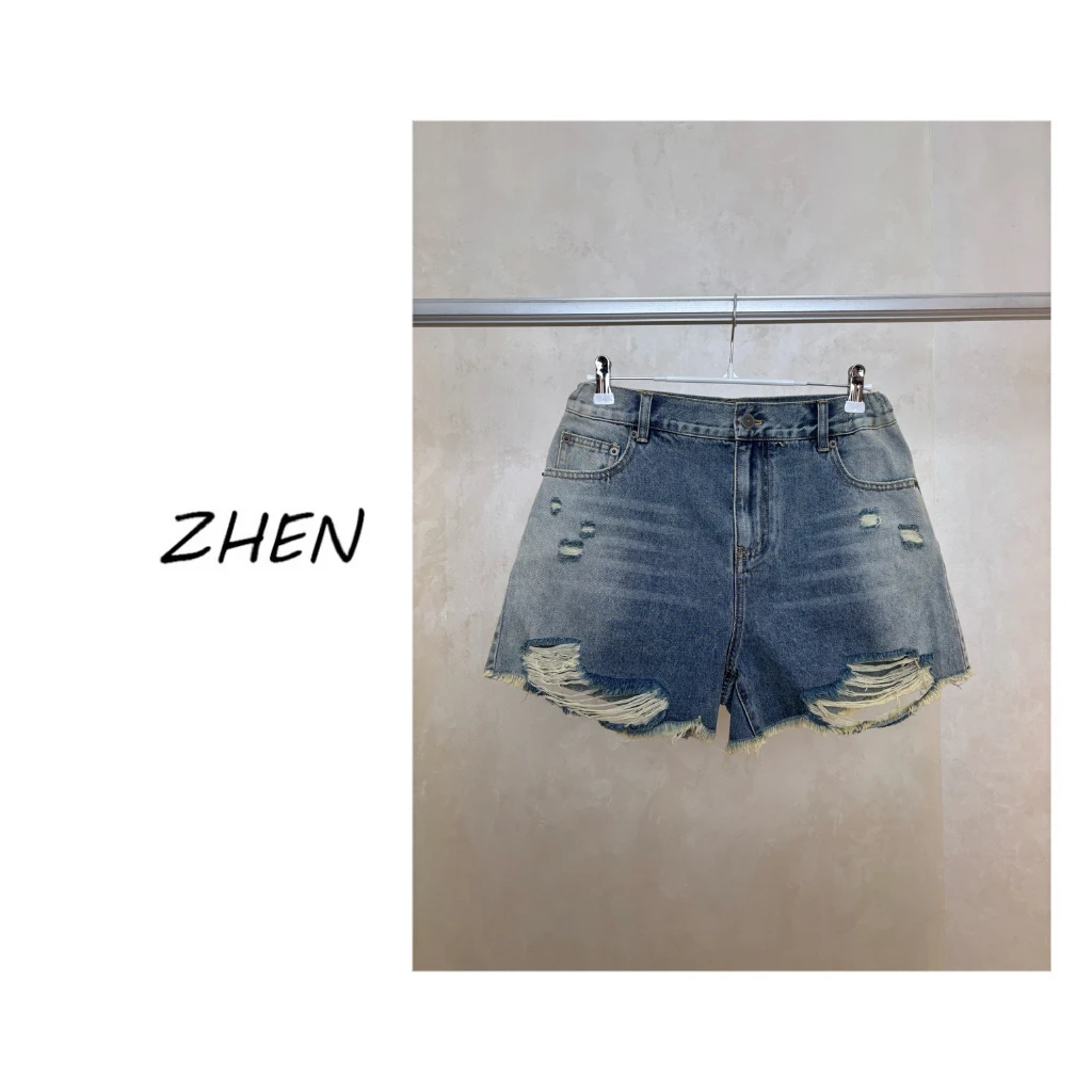 【ZHEN】25Y00153 2025新款短裤显瘦遮肉小众设计款