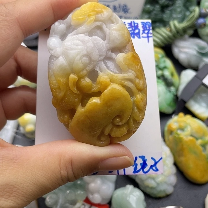 颈饰未镶嵌翡翠天然翡翠