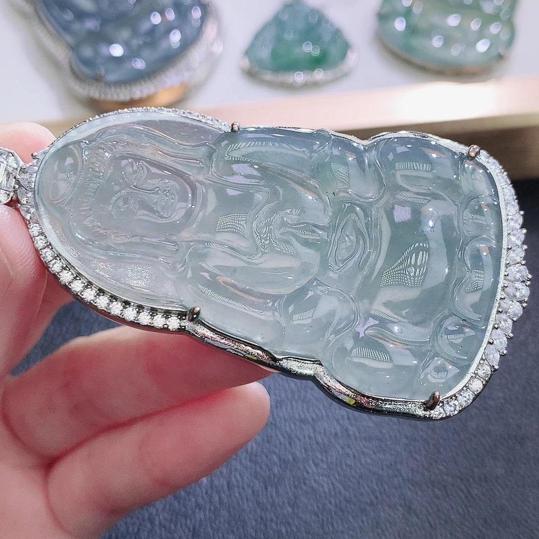 翡翠未镶嵌挂件翡翠