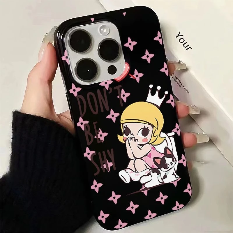 泡泡玛特适用iPhone16新款15promax果冻手机壳14/13防摔12保护套