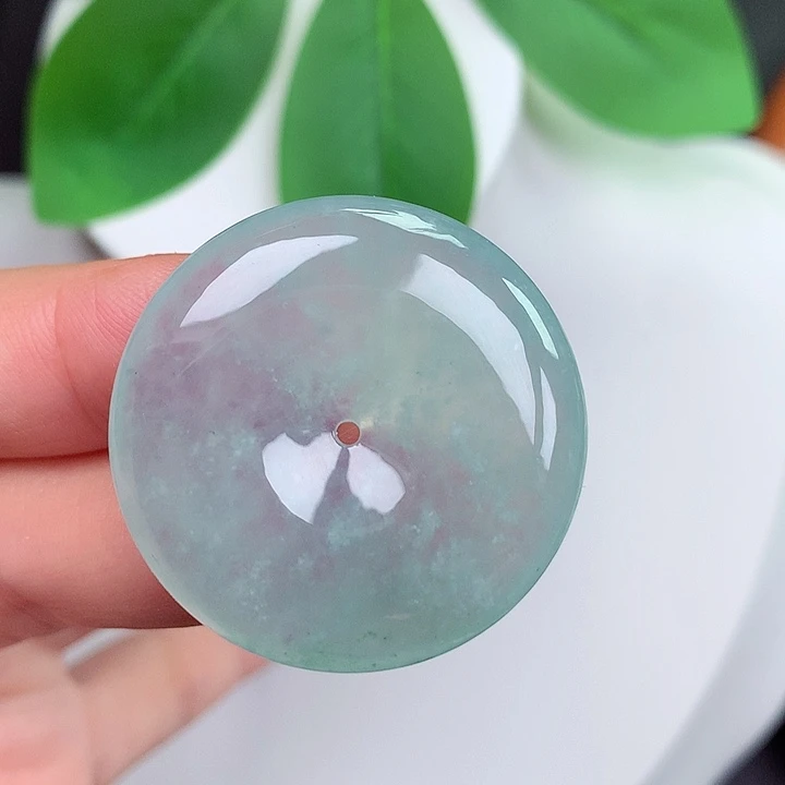 颈饰未镶嵌翡翠平安扣31.7x6.1mm